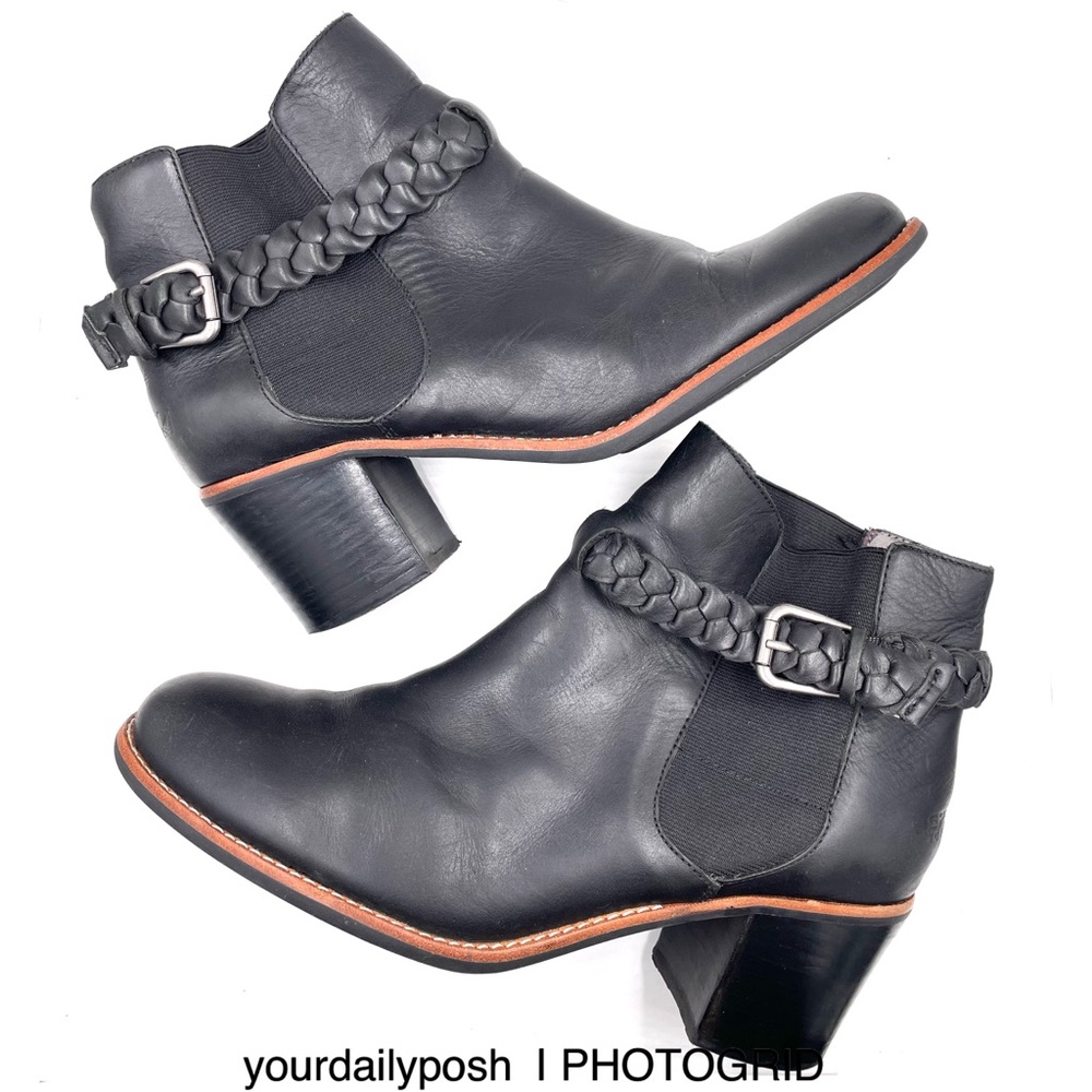 Sperry Topsider black leather Liberty ankle boots US women’s 11